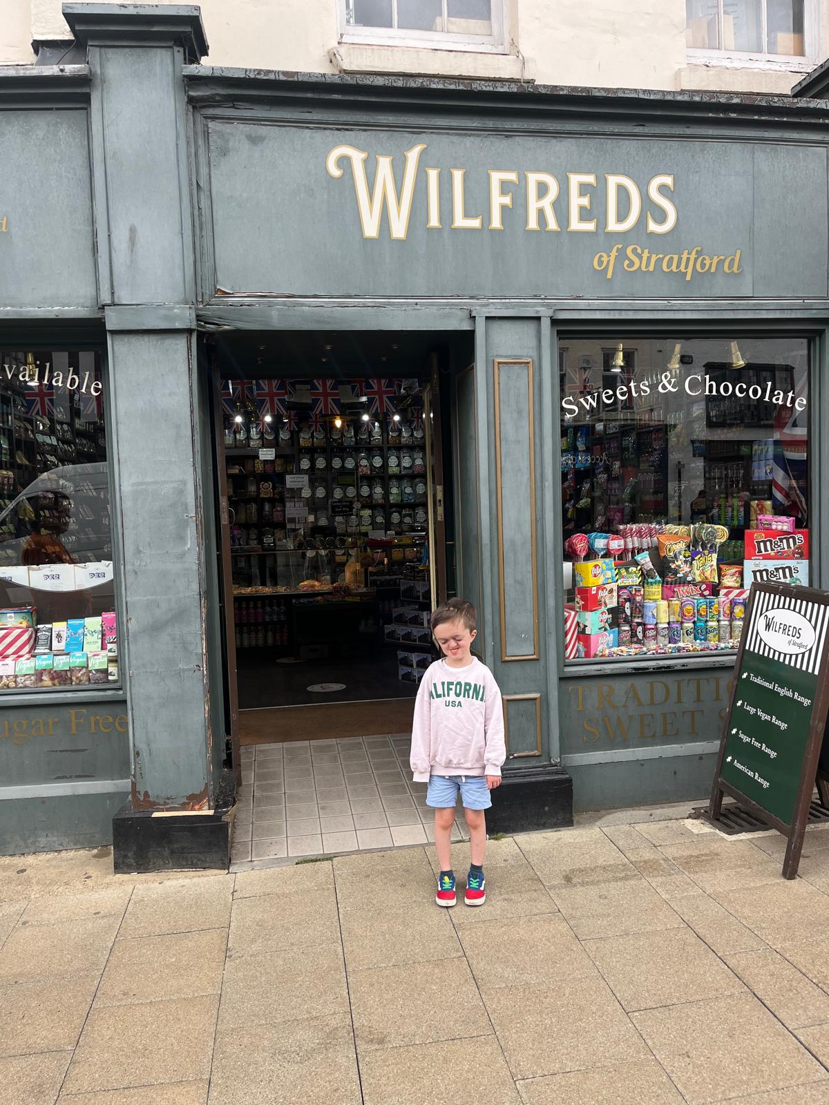 Wilfred outside Stratford, 2023