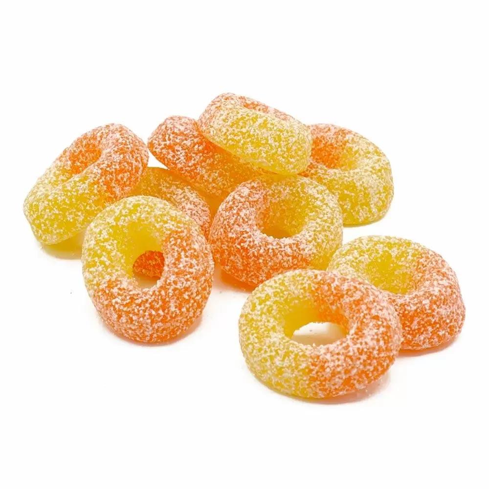 KINGSWAY PEACH RINGS 2.5KG BAG (VEGAN)