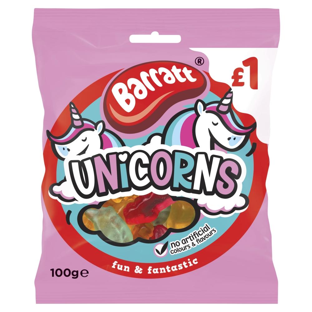 BARRATT FUN & FANTASTIC UNICORNS 100G BAG