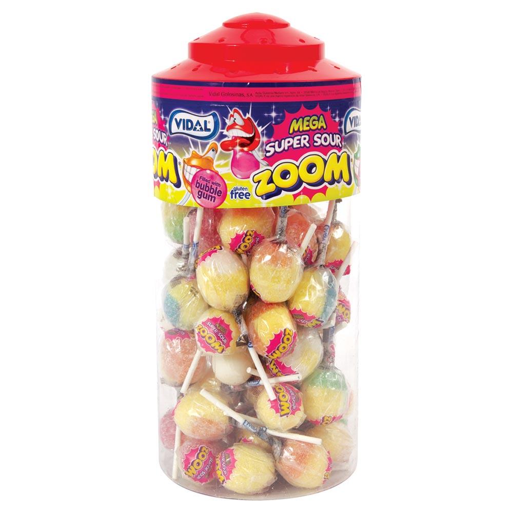 VIDAL SUPER SOUR MEGA ZOOM LOLLIES
