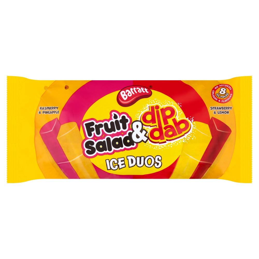 BARRATT FRUIT SALAD & DIP DABS ICE DUOS 640ML