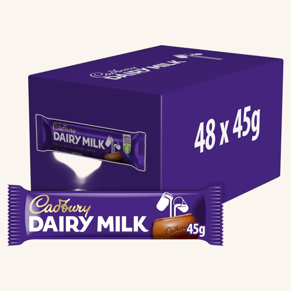 CADBURY DAIRY MILK CHOCOLATE BAR 45G