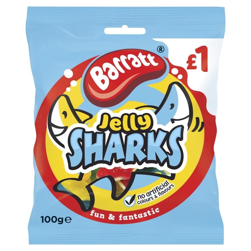 BARRATT JELLY SHARKS 100G