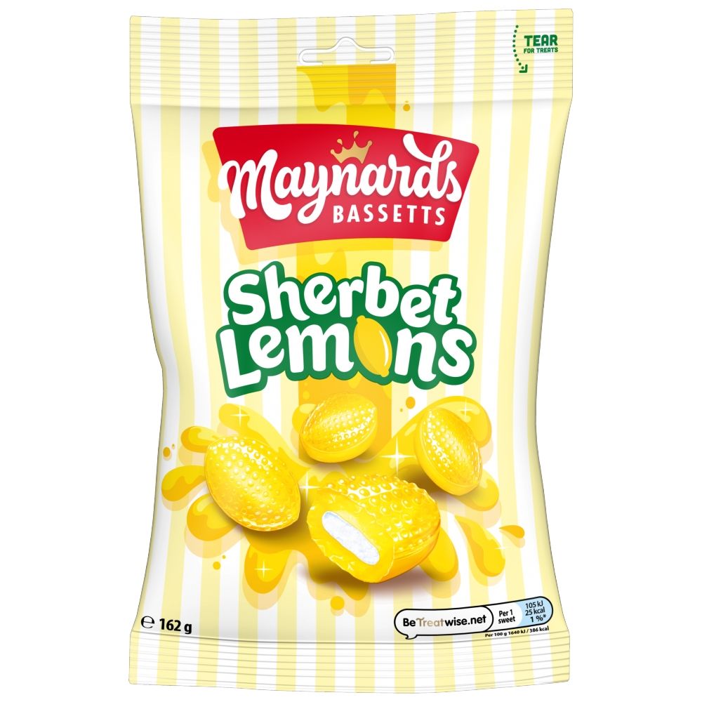 Maynards Bassetts Sherbet Lemons 162g