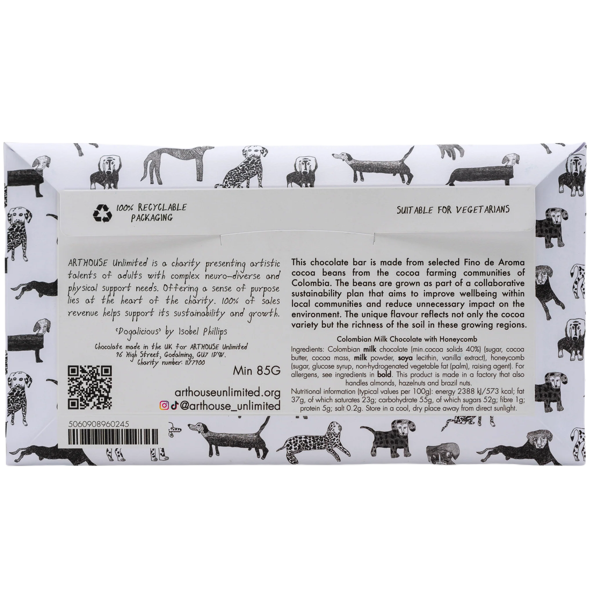 Milk Chocolate with Honeycomb Pieces (BBE 08/25)