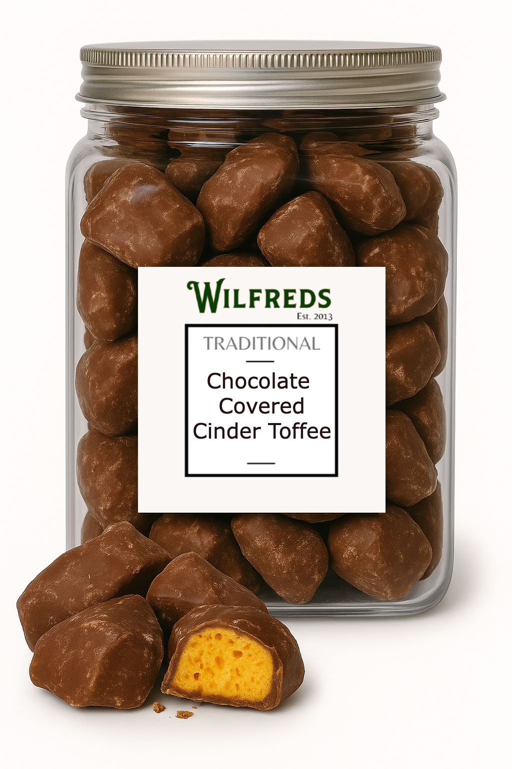 CHOCOLATE COVERED CINDER TOFFEE