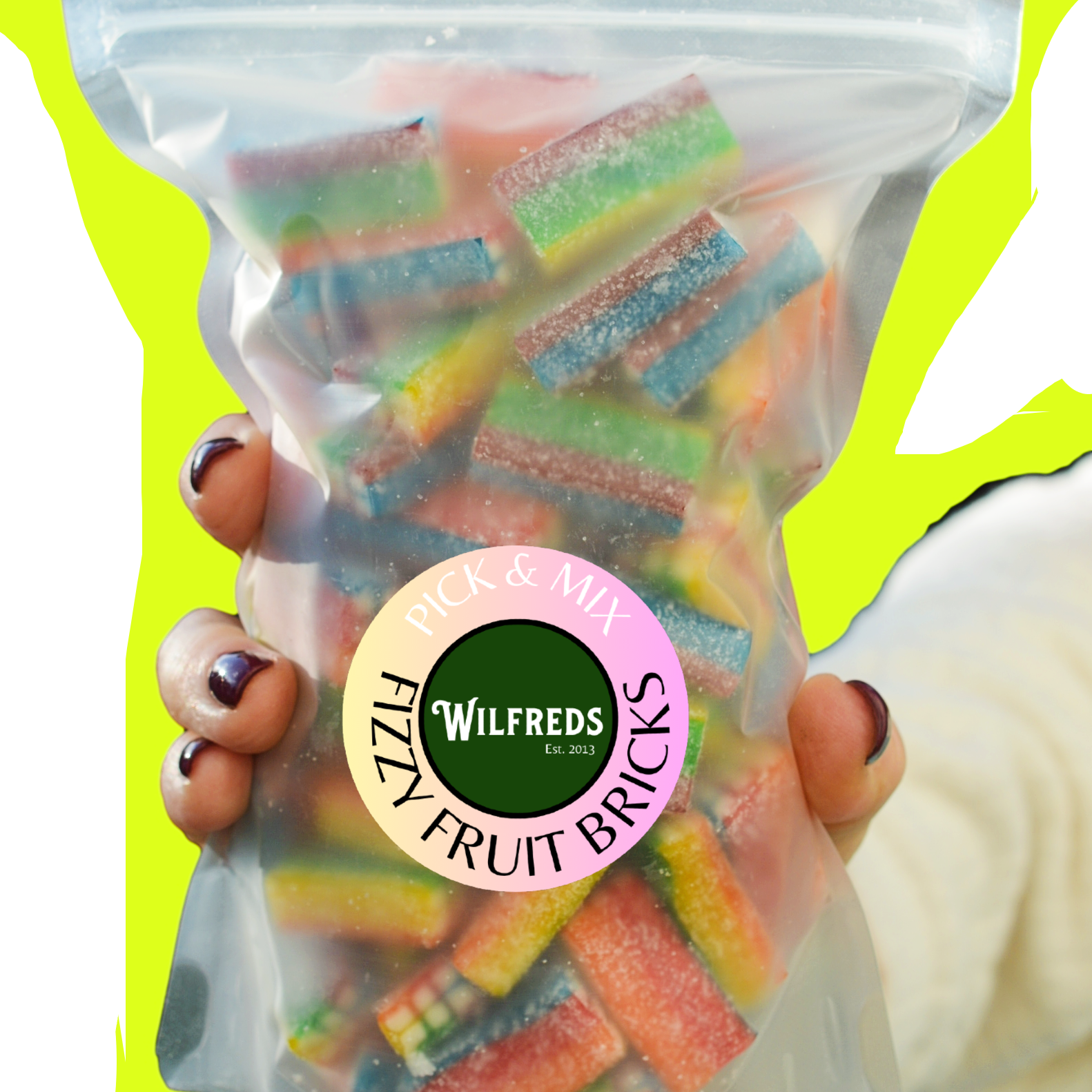 Fizzy Raspberry Bricks FIZZY FRUIT BRICKS – Wilfreds