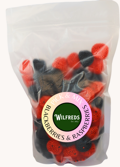 Blackberries & Raspberries - British sweets from Wilfreds