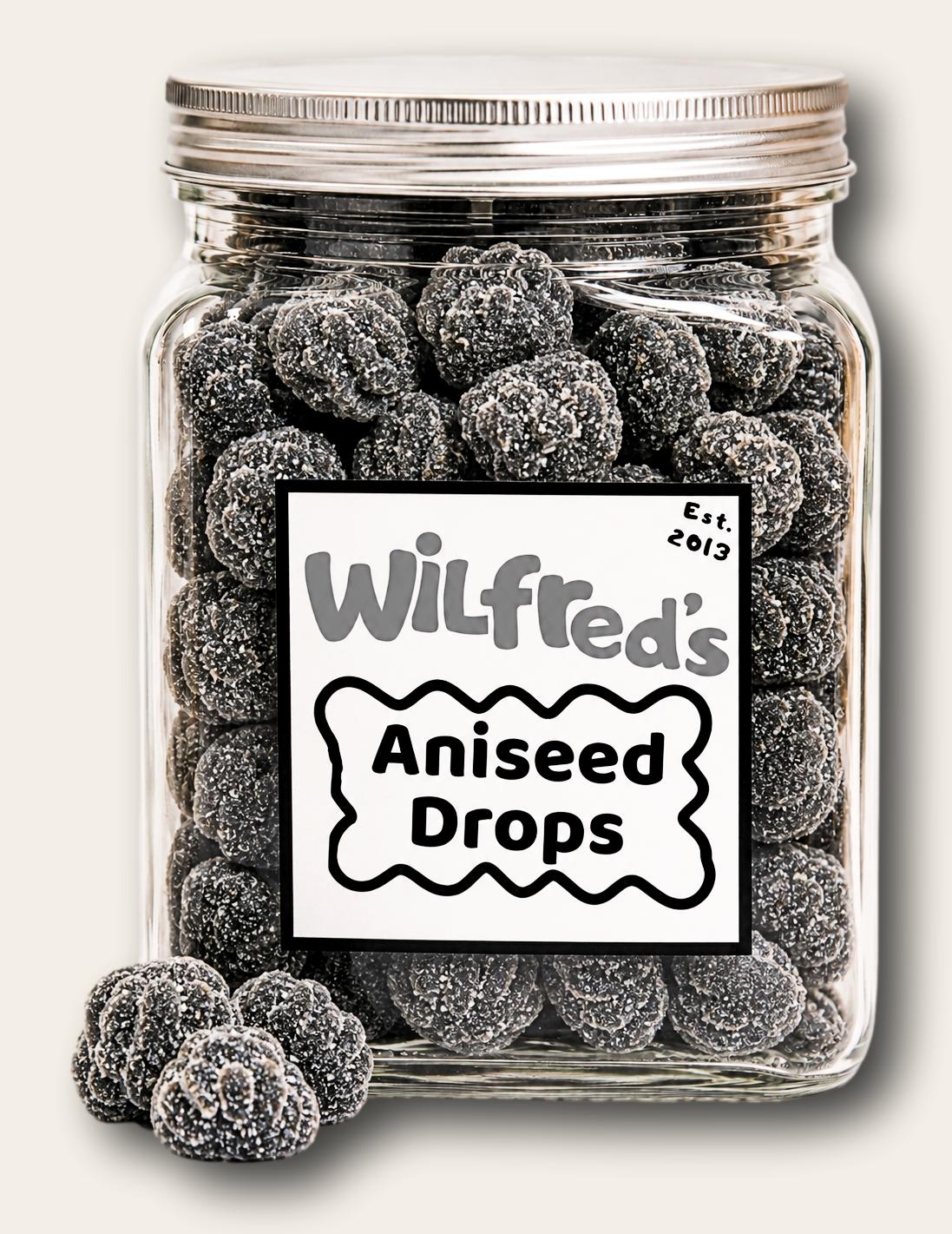 Wilfred's Aniseed Drops jar
