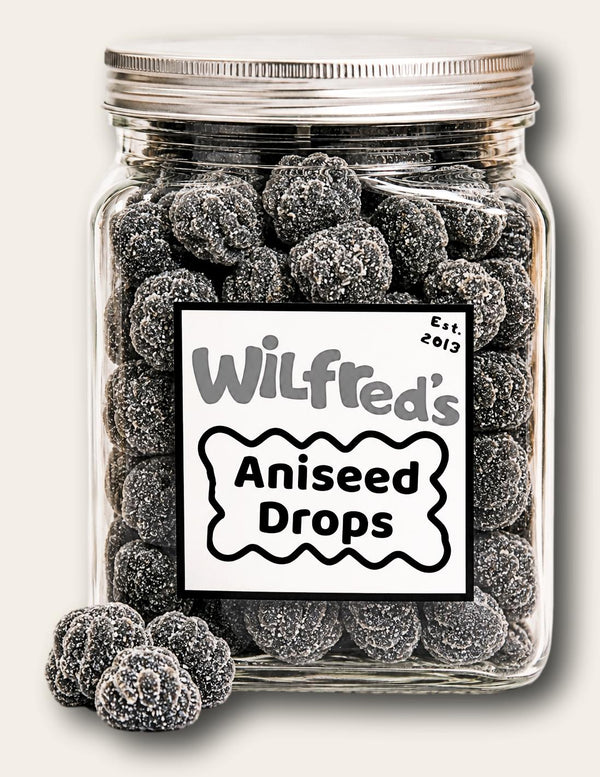 Wilfred's Aniseed Drops jar