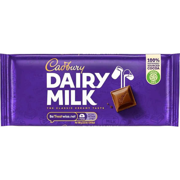 CADBURY DAIRY MILK CHOCOLATE BAR 110G (3.8OZ)