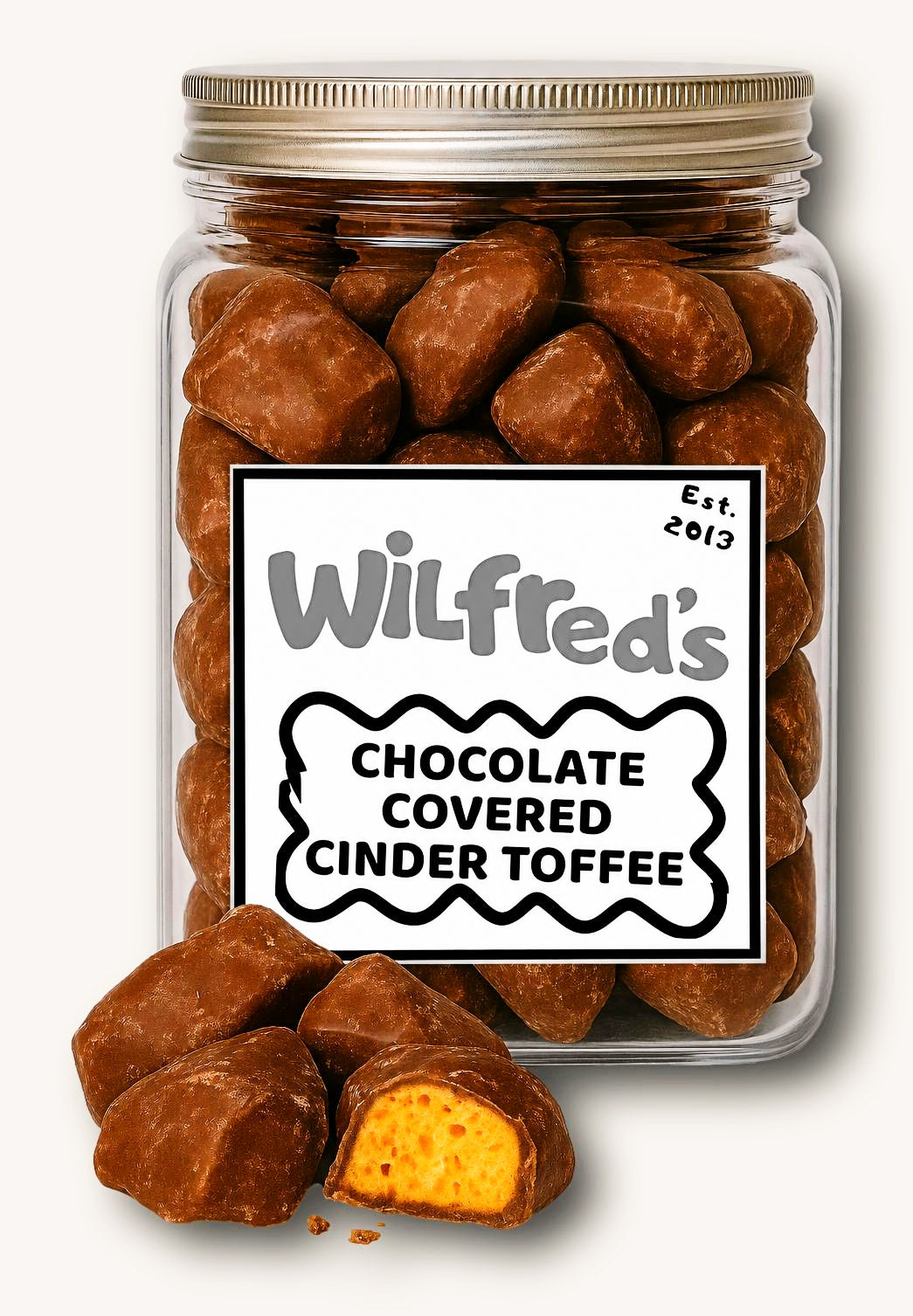 CHOCOLATE COVERED CINDER TOFFEE