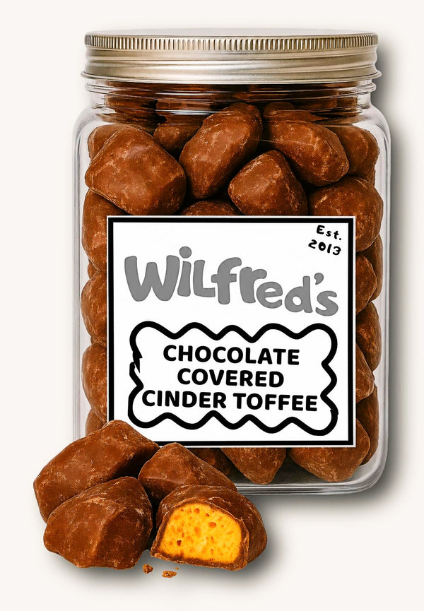 CHOCOLATE COVERED CINDER TOFFEE