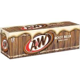 A&W Root Beer Case of 12 (355ml x12)