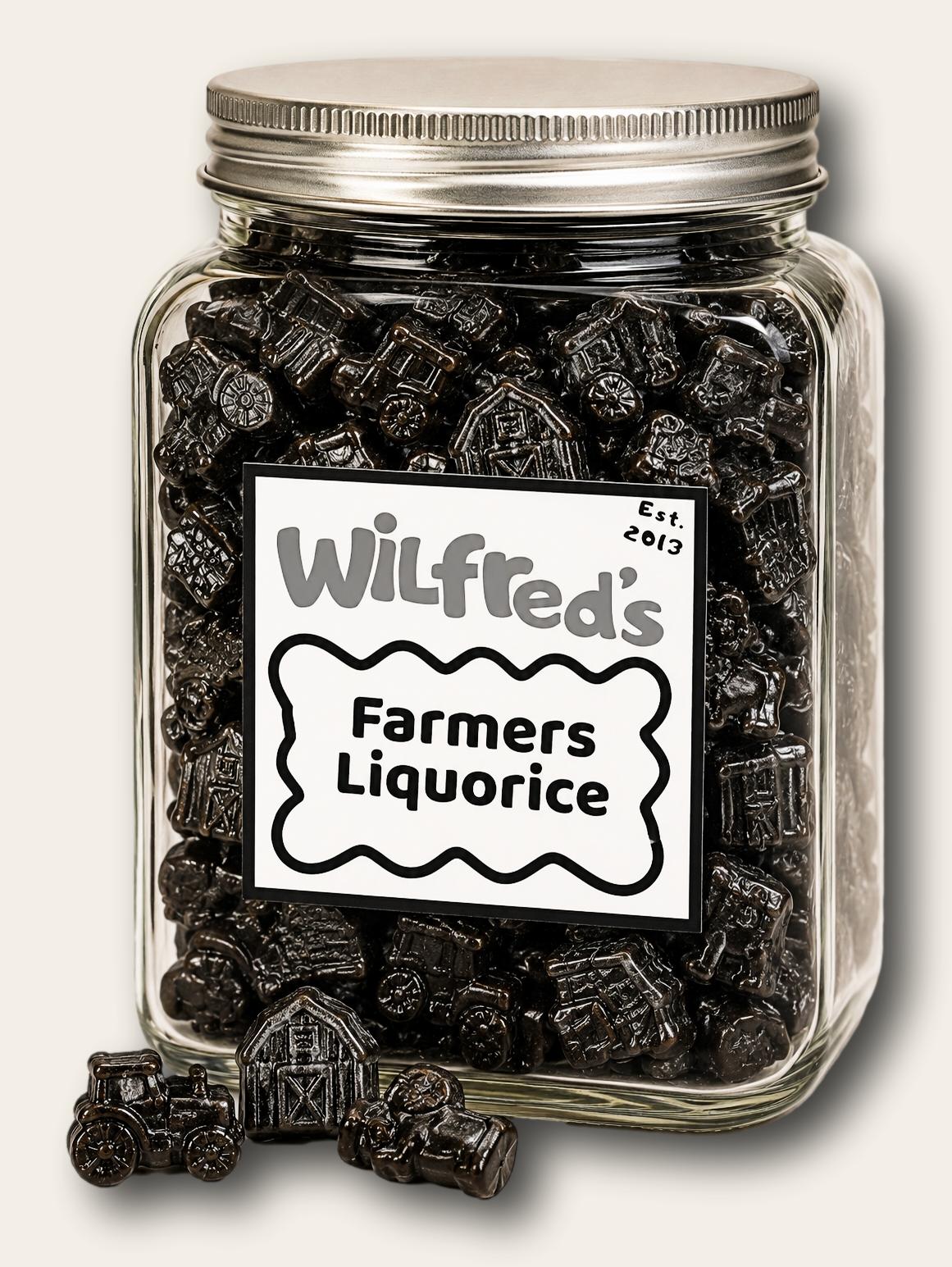 Wilfred's Farmers Liquorice jar