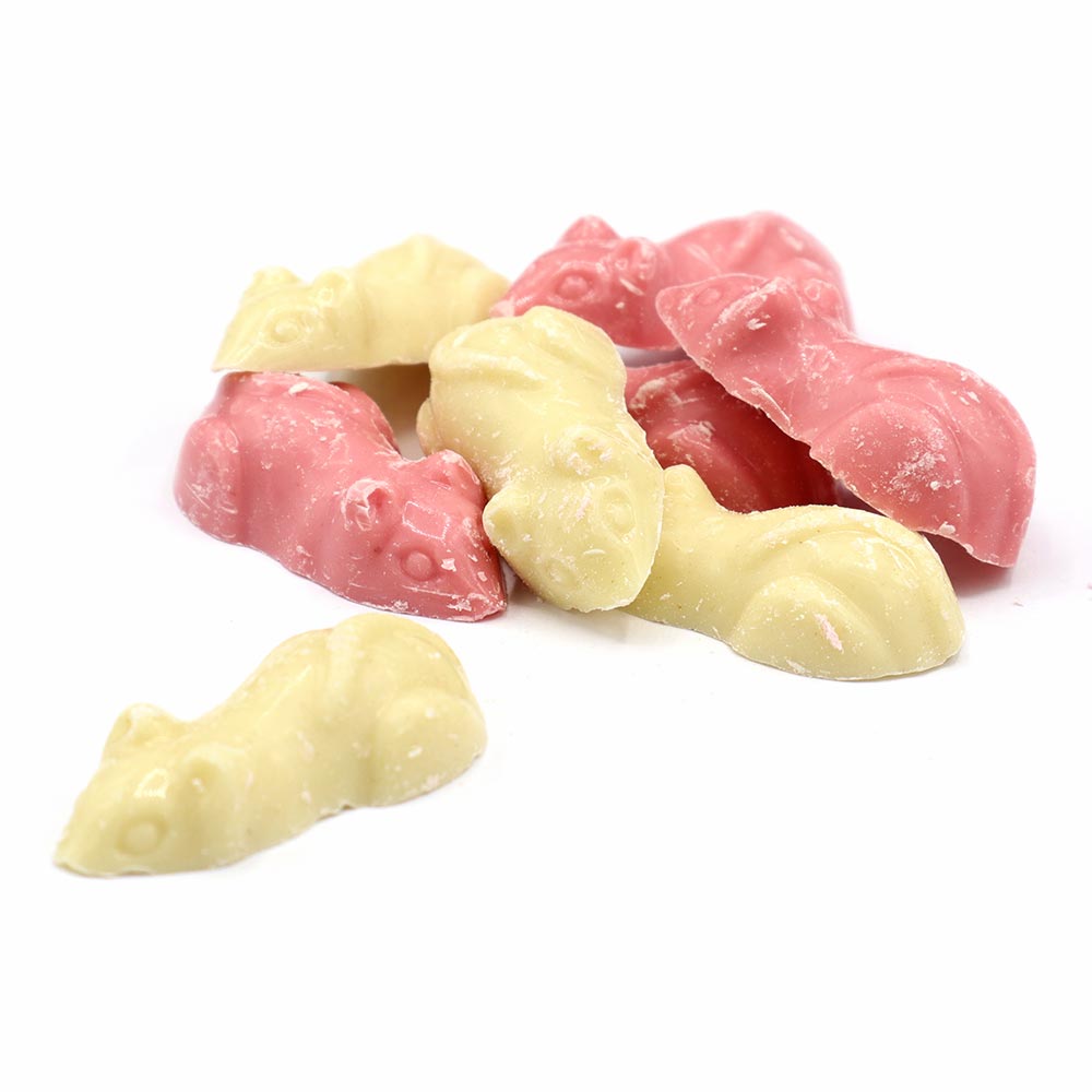 HANNAHS PINK WHITE MICE 3KG BAG
