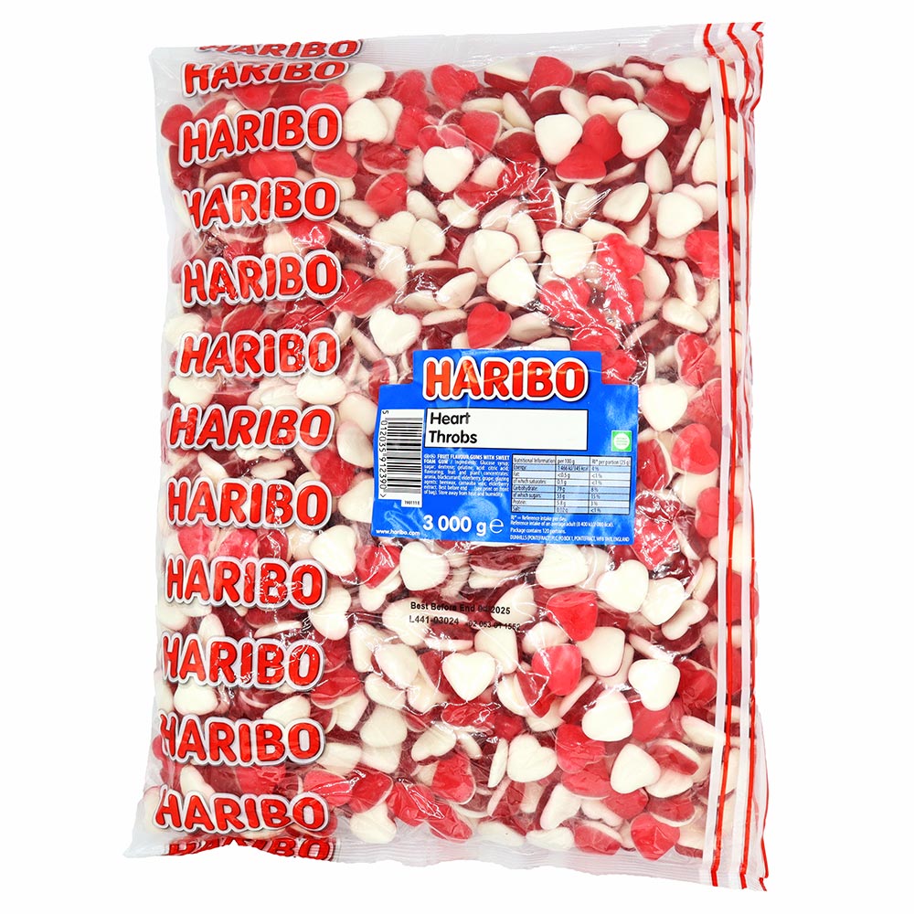 HARIBO HEART THROBS  3KG BAG - 0
