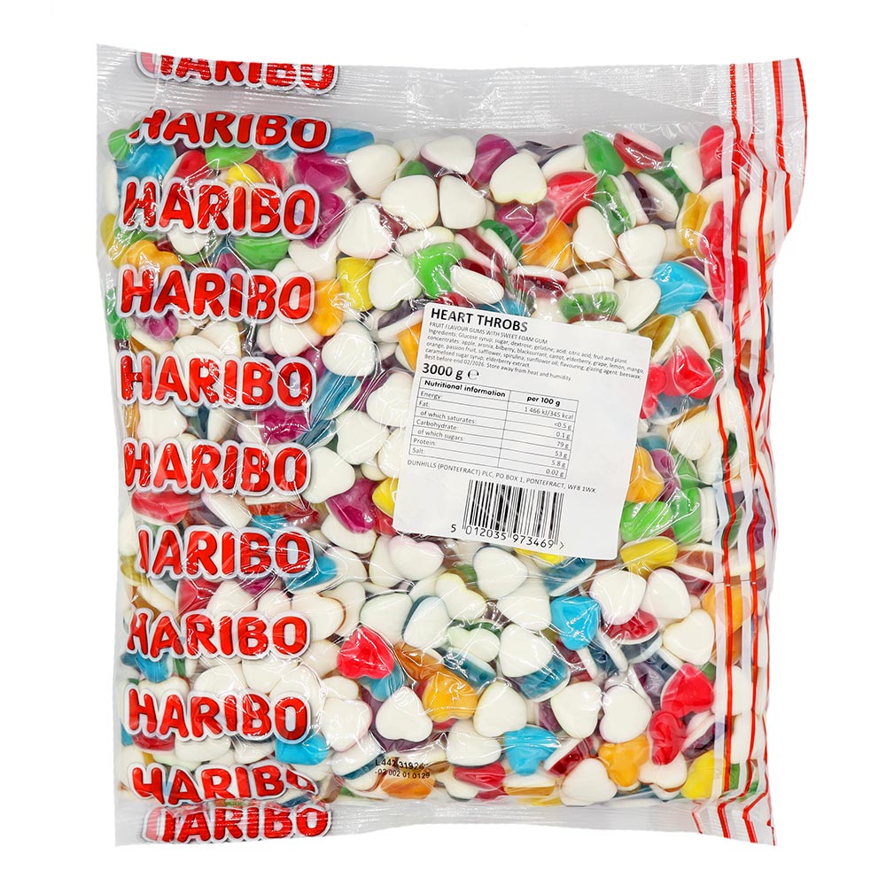 HARIBO HEART THROBS LIMITED EDITION  3KG BAG - 0