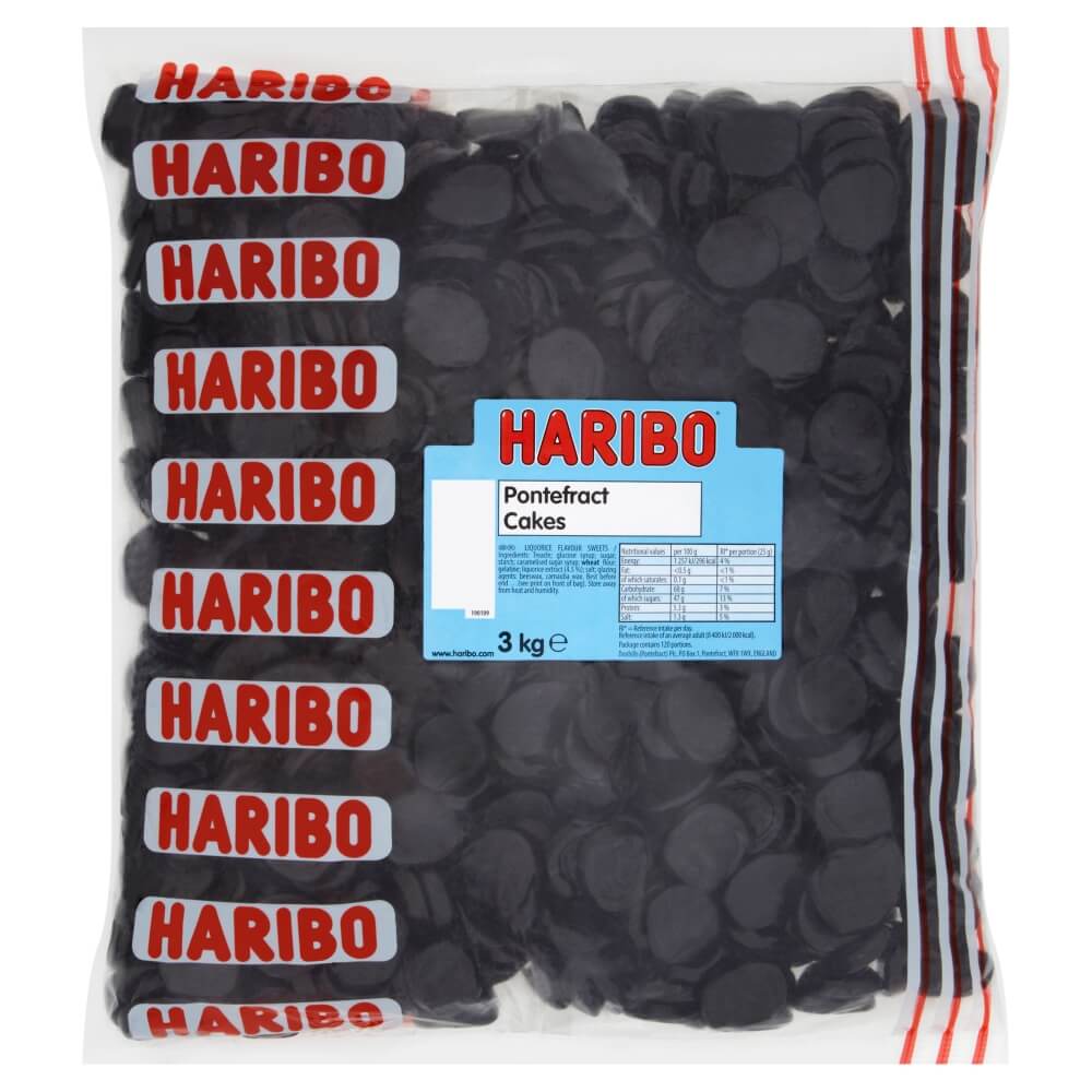 HARIBO PONTEFRACT CAKES  3KG BAG - 0
