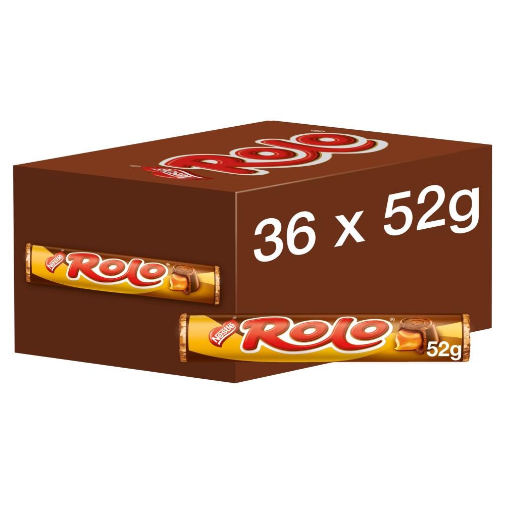 ROLO MILK CHOCOLATE & TOFFEE TUBE 52G – 36 X 52G TUBES