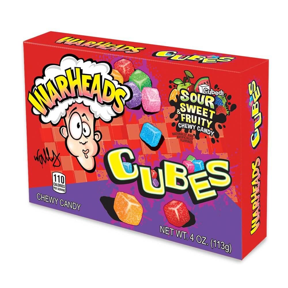 WARHEADS SOUR CHEWY CUBES 113G – 12 X 113G BOXES - 0