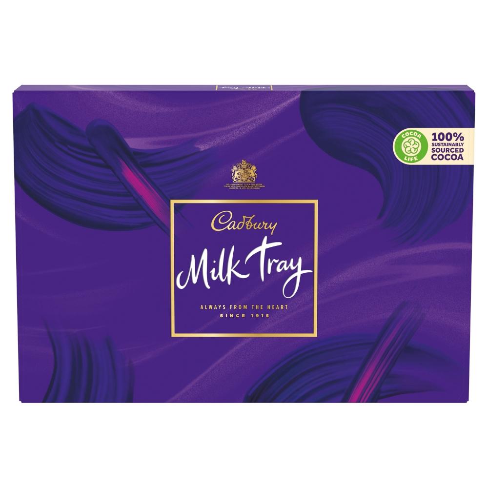 CADBURY MILK TRAY CHOCOLATE BOX 530G – 1 X 530G BOX - 0