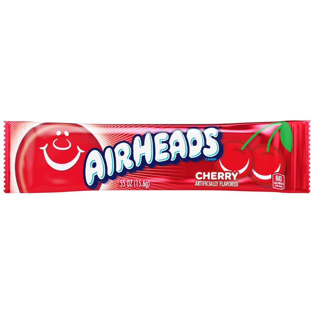 AIRHEADS CHERRY CHEWY CANDY BARS 16G – 36 X 16G BARS