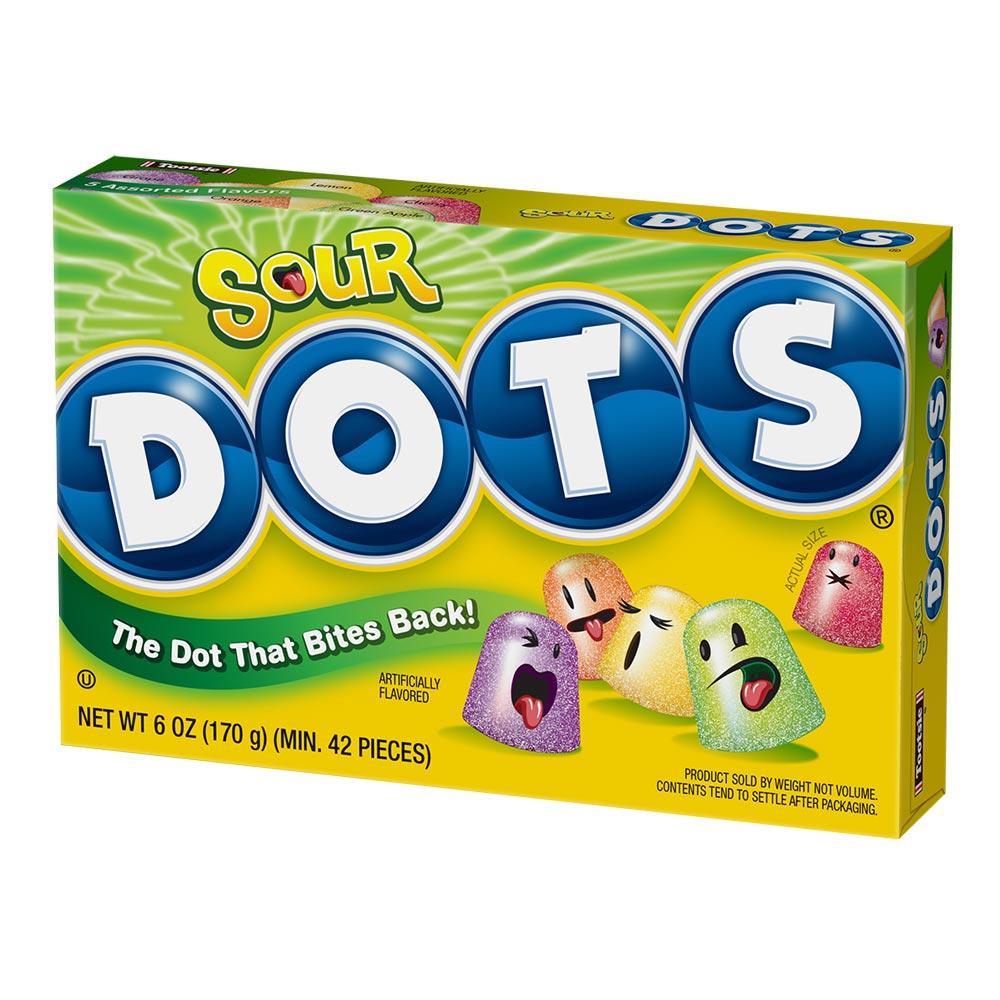 TOOTSIE SOUR DOTS 184G – 12 X 184G BOXES