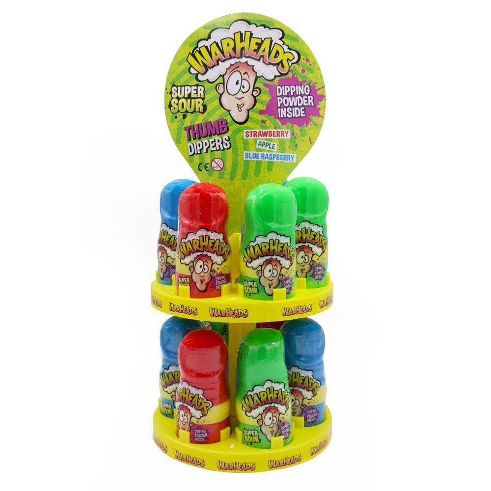 WARHEADS SUPER SOUR THUMB DIPPERS 40G – 12 X 40G PACKS