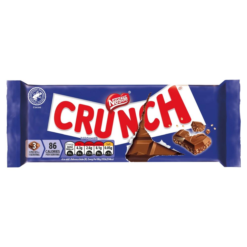 CRUNCH MILK CHOCOLATE SHARING BAR 100G – 20 X 100G BARS - 0