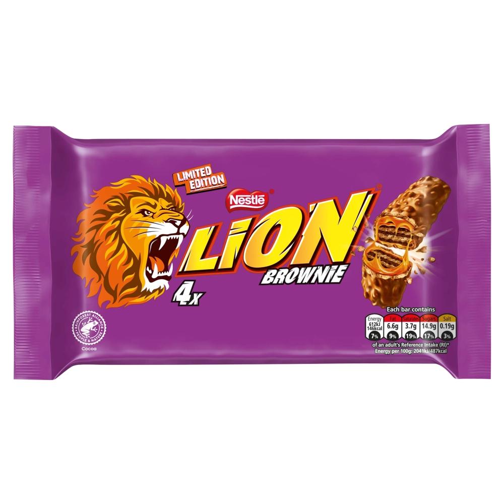 LION BROWNIE MILK CHOCOLATE BAR MULTIPACK 30G 4 PACK – 10 X (4 X 30G)