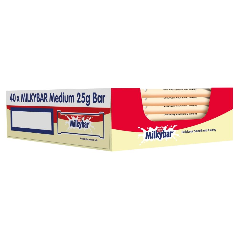 MILKYBAR WHITE CHOCOLATE BAR 25G – 40 X 25G BARS