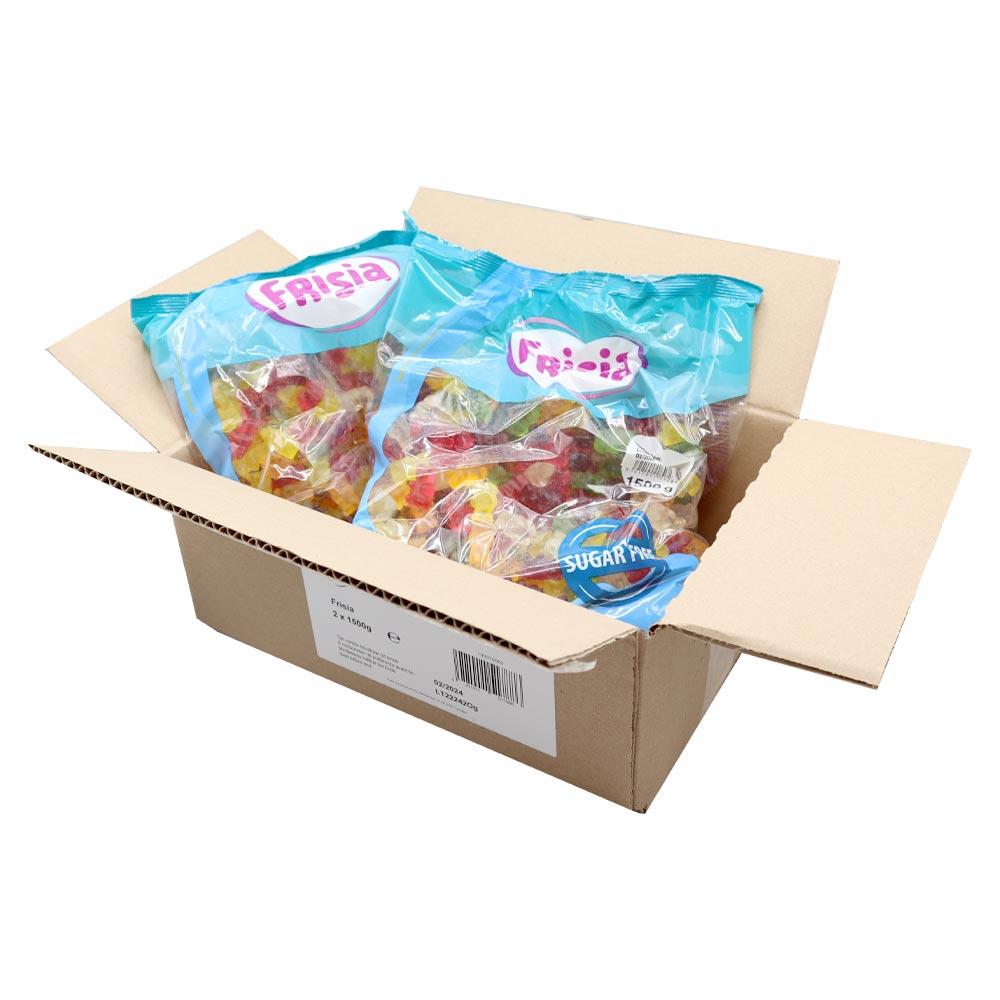 FRISIA SUGAR FREE TEDDY BEARS 3KG (SUGAR FREE) – 2 X 1.5KG BAGS