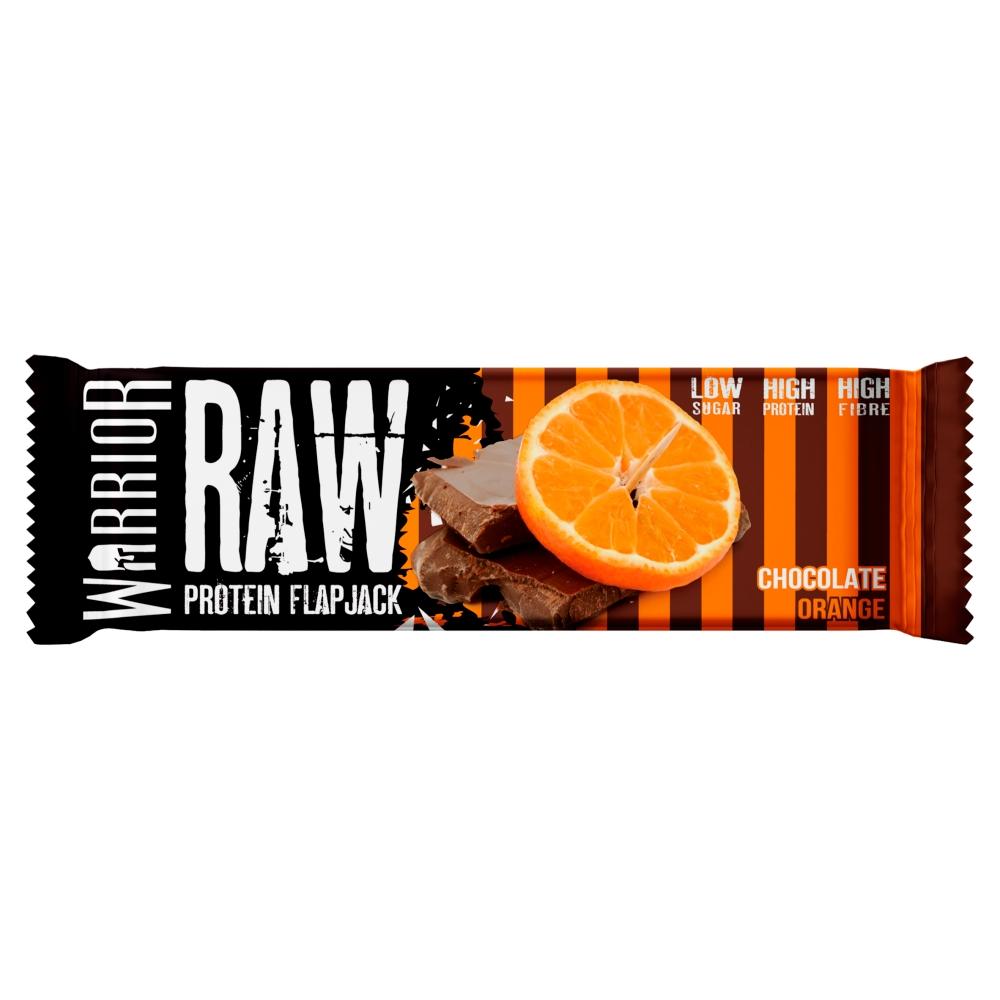 WARRIOR RAW CHOCOLATE ORANGE PROTEIN FLAPJACK BAR 75G – 12 X 75G BARS