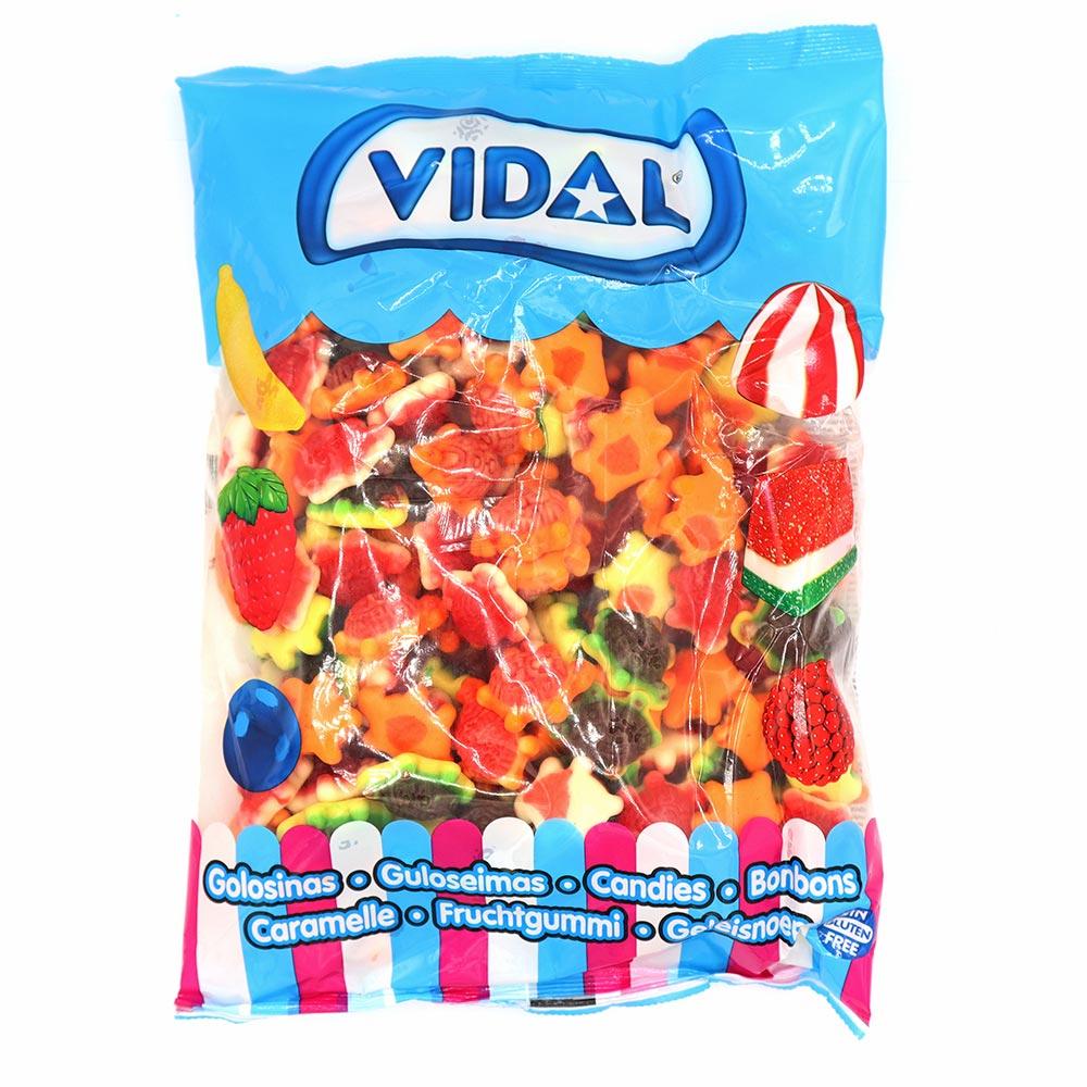 VIDAL JELLY FILLED TURTLES 1KG BAG – 1 X 1KG BAG - 0