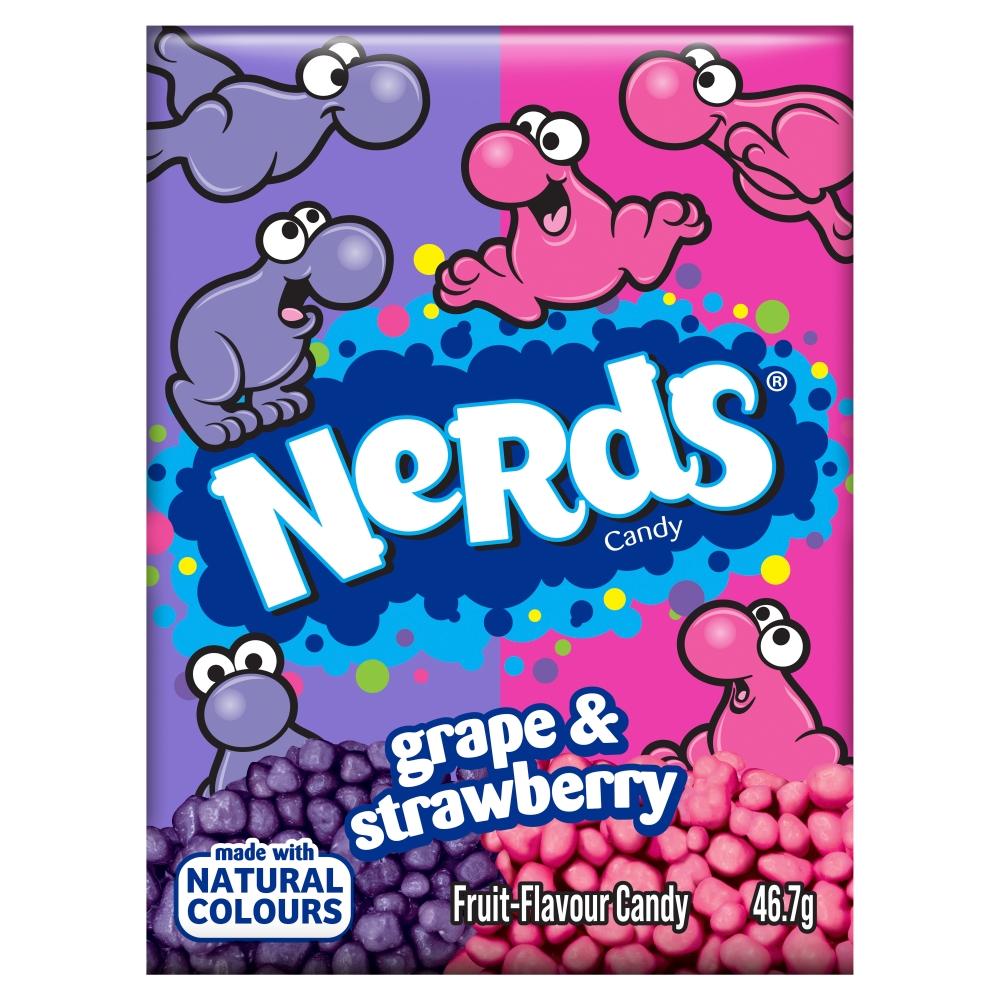 NERDS GRAPE & STRAWBERRY CANDY 46.7G – 36 X 46.7G BOXES - 0