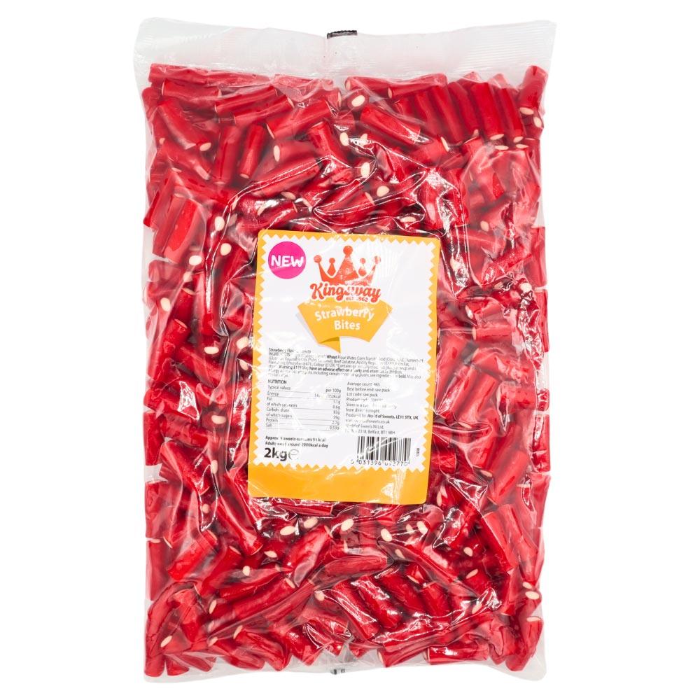 KINGSWAY STRAWBERRY BITES 2KG BAG – 1 X 2KG BAG - 0