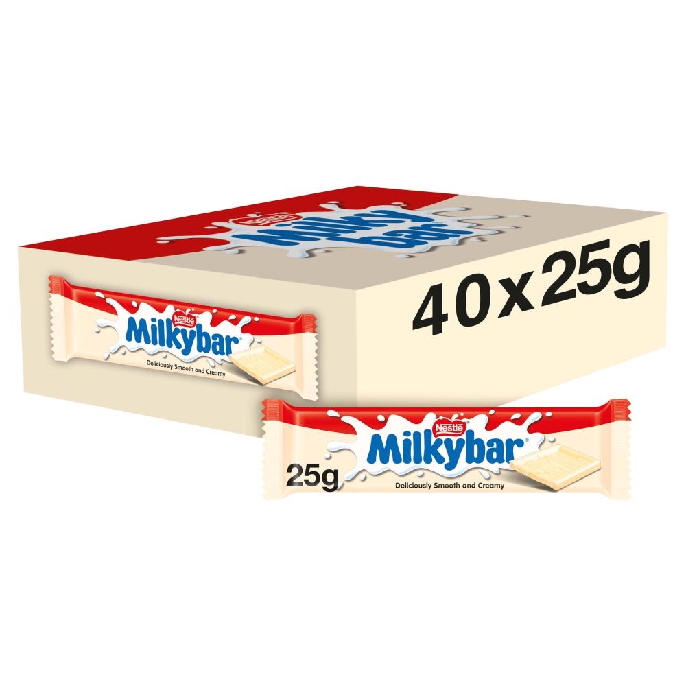 MILKYBAR WHITE CHOCOLATE BAR 25G – 40 X 25G BARS