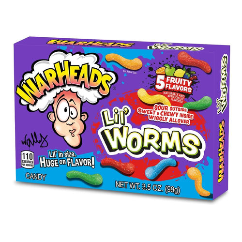 WARHEADS LIL' WORMS THEATRE BOX 99G