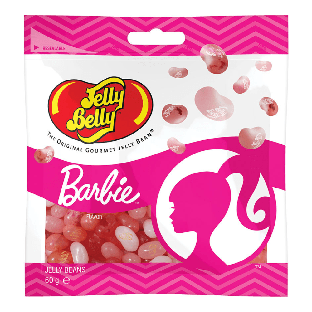 JELLY BELLY BARBIE MIX JELLY BEANS 60G BAG – 12 X 60G BAGS