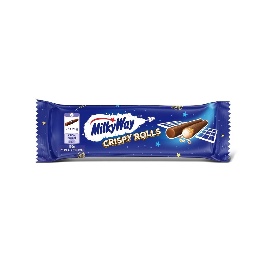 MILKY WAY MILK CHOCOLATE CRISPY ROLLS 22.5G – 24 X 22.5G PACKS - 0