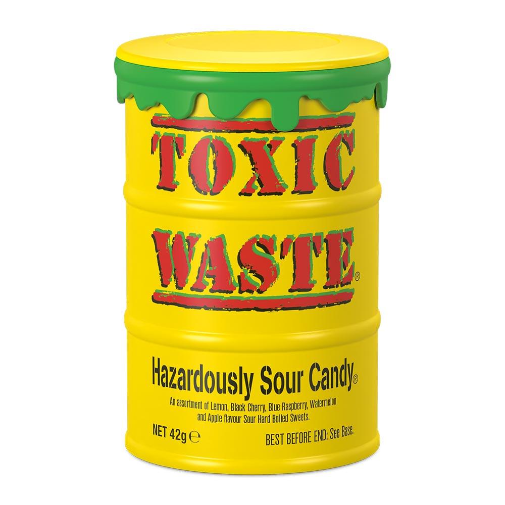 TOXIC WASTE SWEETS YELLOW TUBS