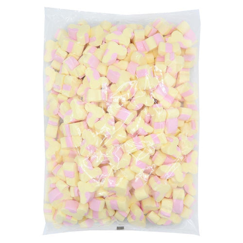 KINGSWAY YELLOW & PINK CHICK MALLOWS 1KG (DAIRY FREE)