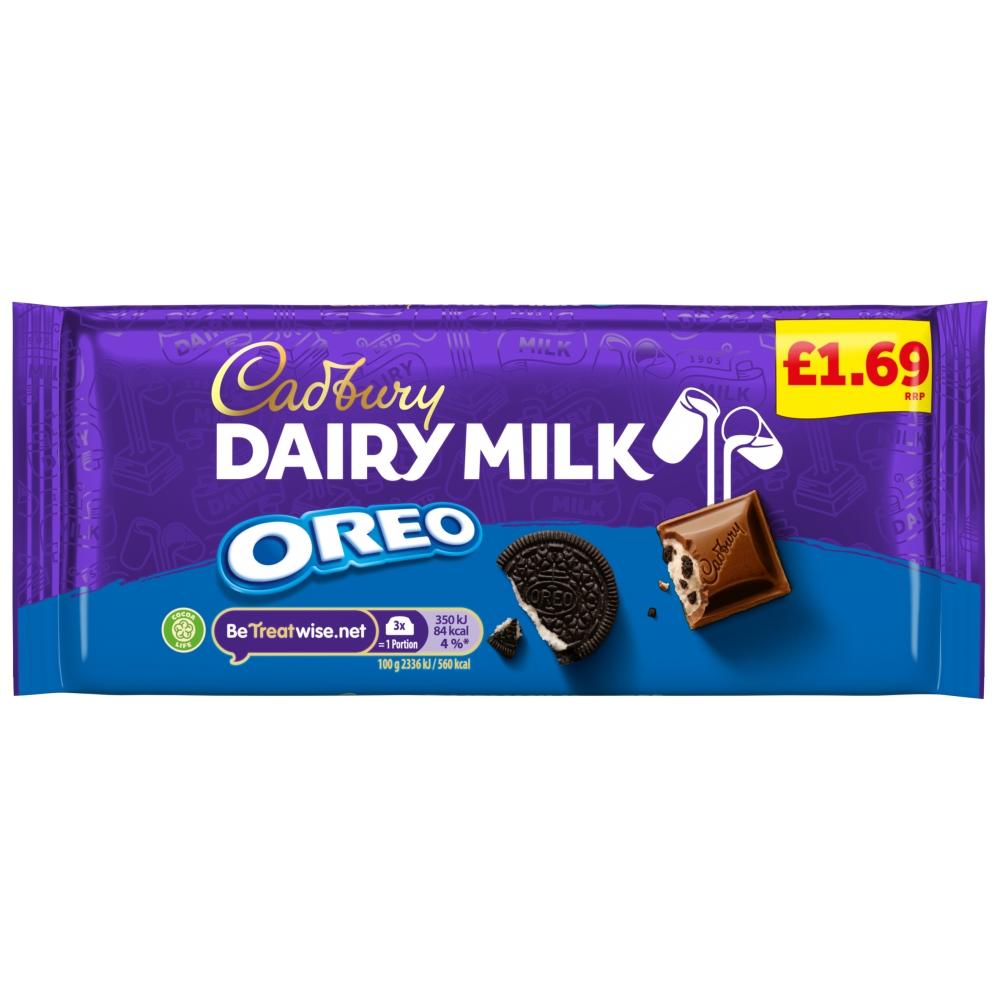 CADBURY DAIRY MILK OREO CHOCOLATE BAR 120G – 17 X 120G BARS