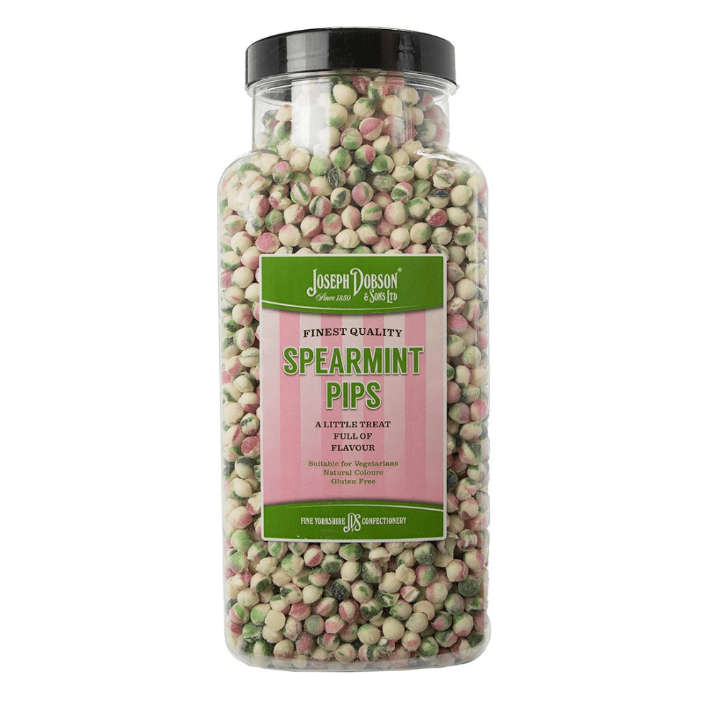 DOBSONS SPEARMINT DROP PIPS 2.72KG JAR