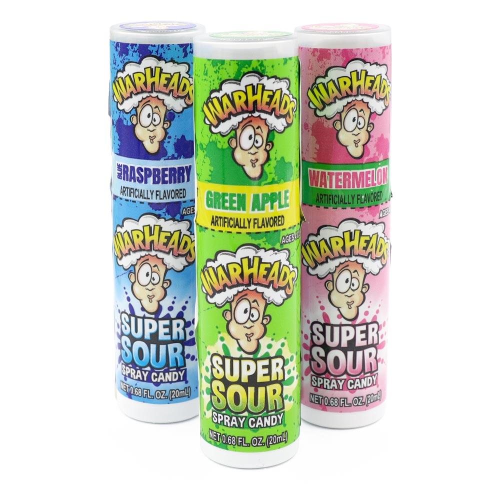 WARHEADS SUPER SOUR CANDY SPRAY 19G – 12 X 19G SPRAYS