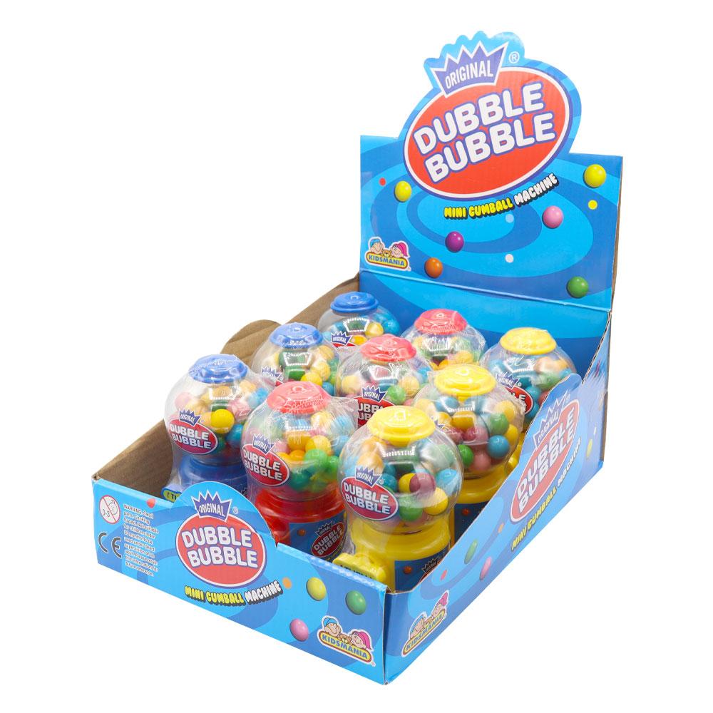 DUBBLE BUBBLE MINI GUMBALL MACHINES 40G – 12 X 40G MACHINES - 0