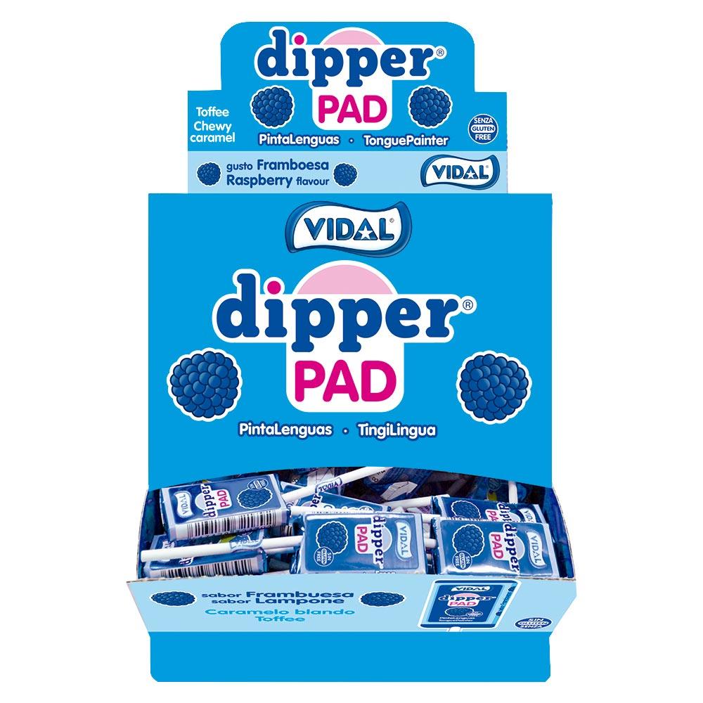 VIDAL TONGUE PAINTER DIPPER PAD LOLLIPOPS 12.5G – 100 X 12.5G LOLLIPOPS