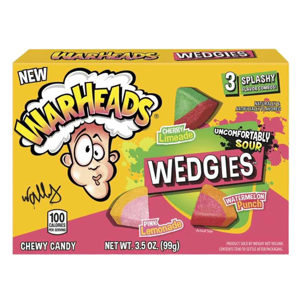 WARHEADS WEDGIES THEATRE BOX 99G – 12 X 99G BOXES