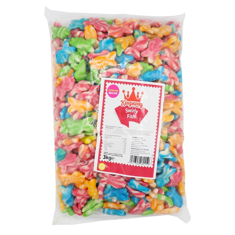 KINGSWAY SWIRLY FISH 3KG (VEGAN) – 1 X 3KG BAG - 0